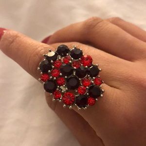 Garnet and Ruby Colored Costume Ring